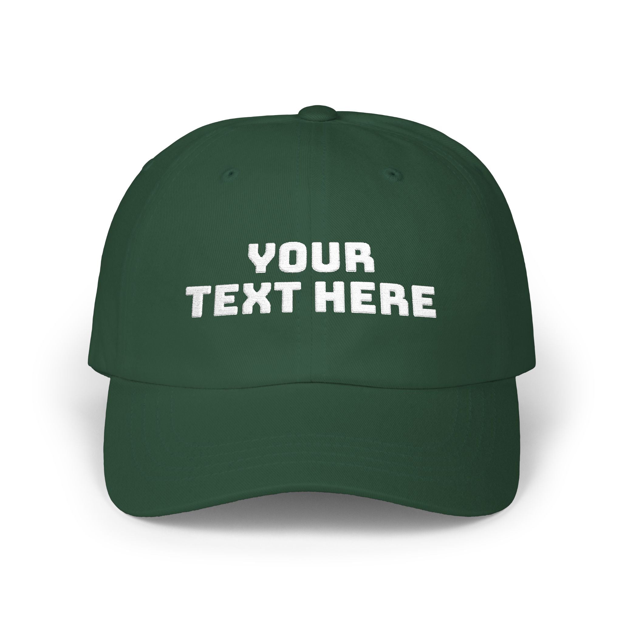 Dad Cap — Custom Text Embroidered Classic Baseball Hat