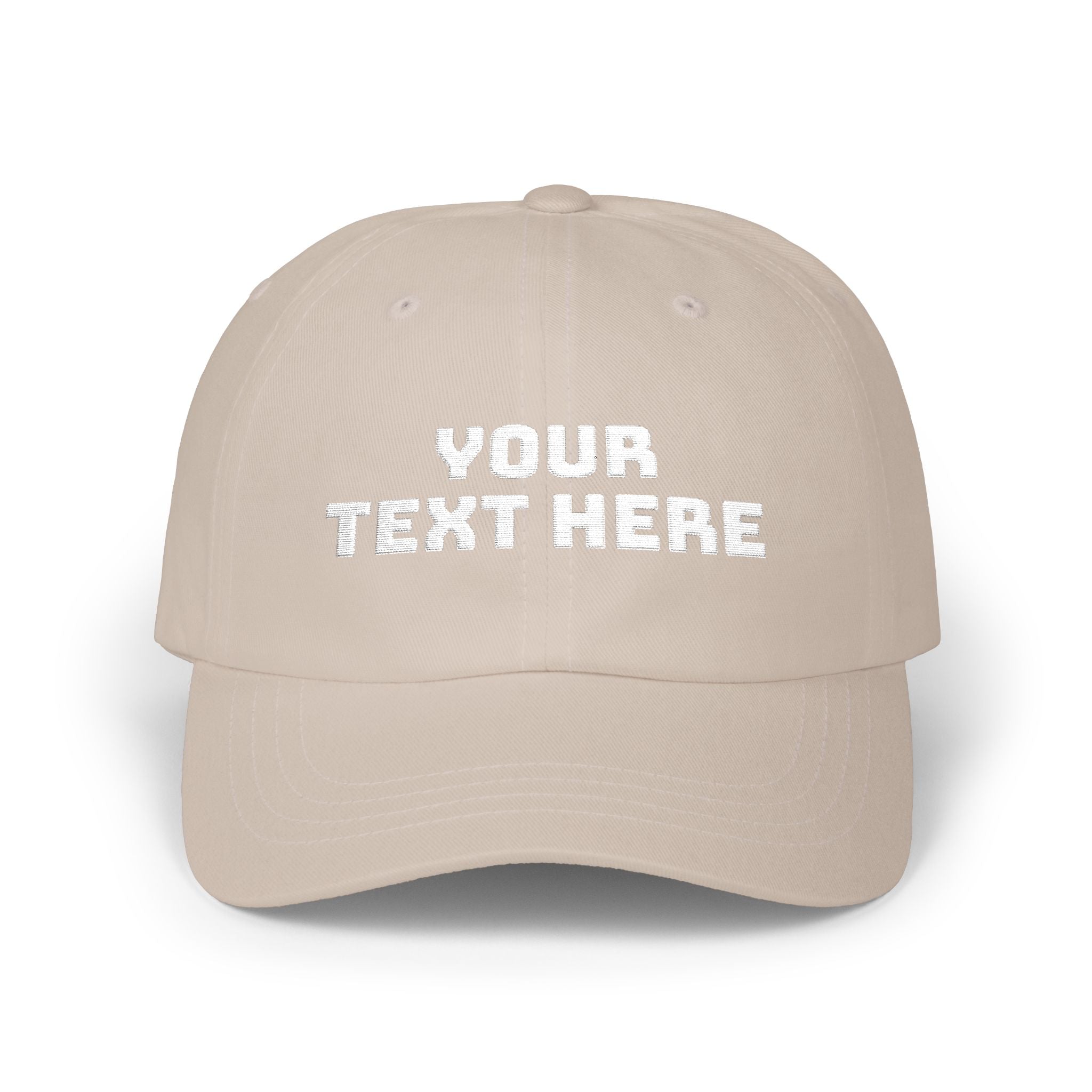Dad Cap — Custom Text Embroidered Classic Baseball Hat