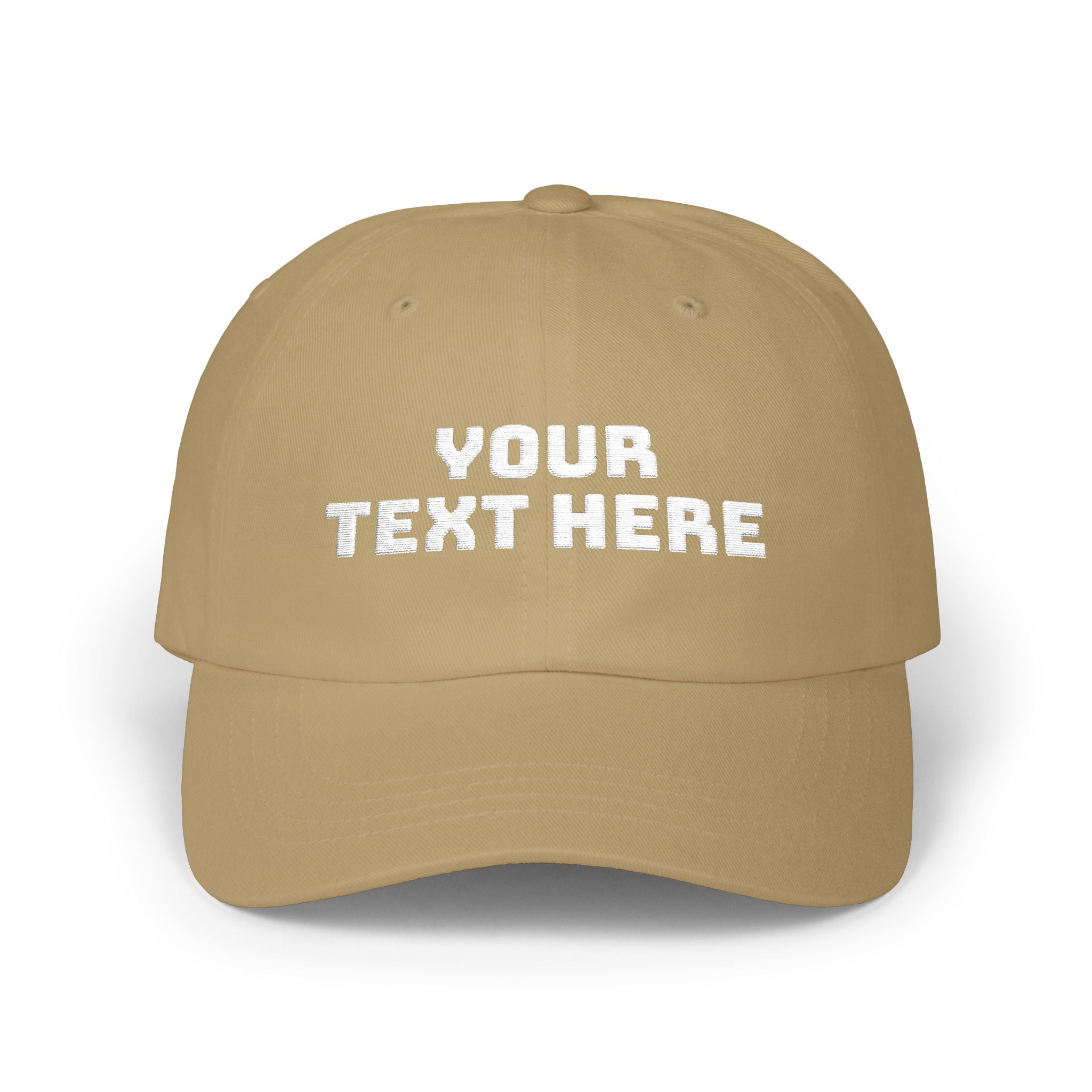 Dad Cap — Custom Text Embroidered Classic Baseball Hat